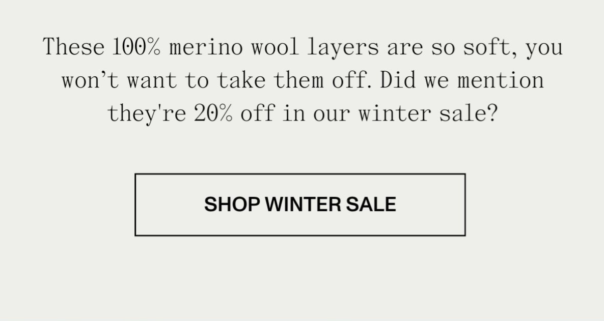 Winter sale