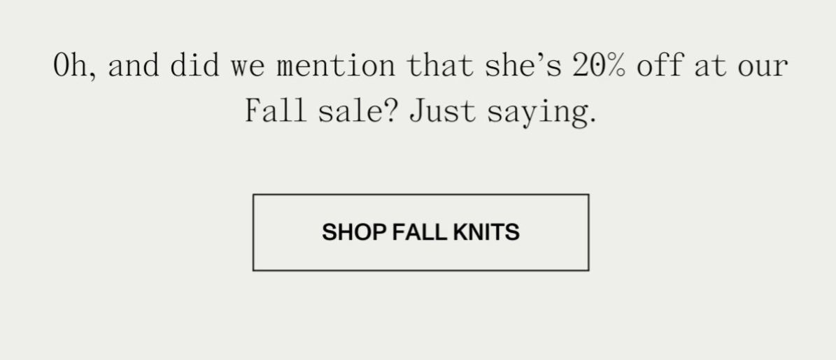 Fall Sale