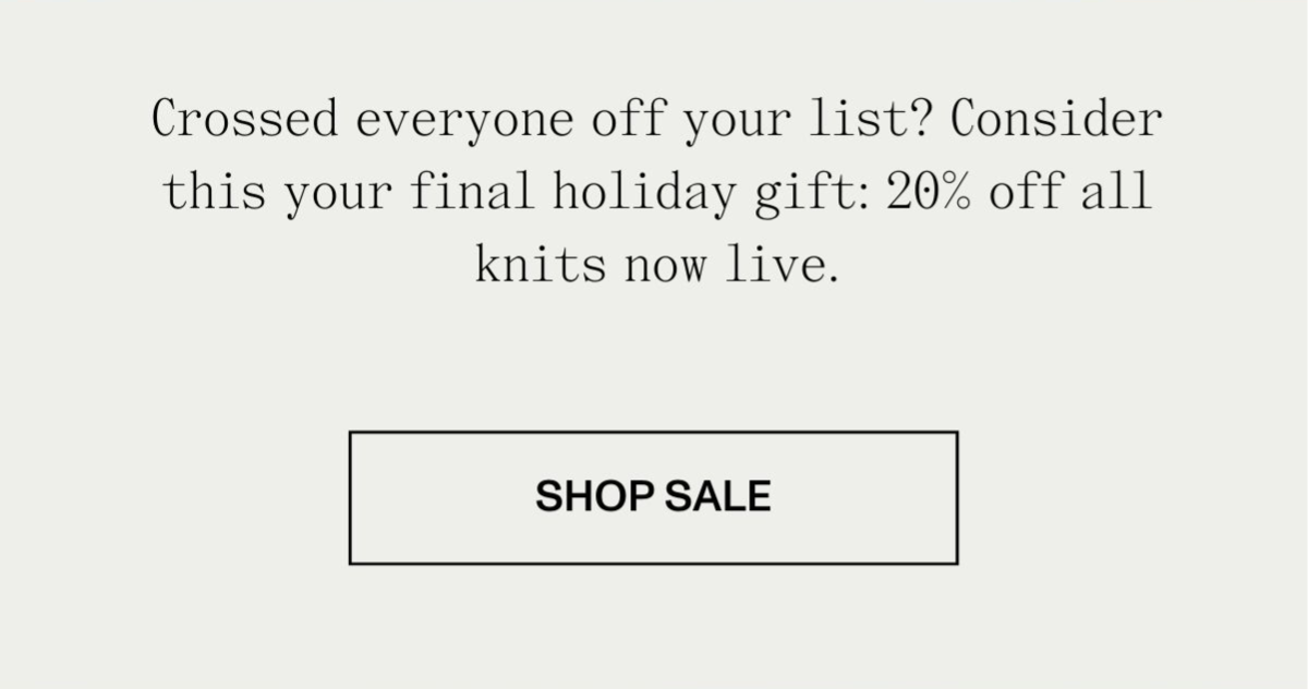 Winter sale